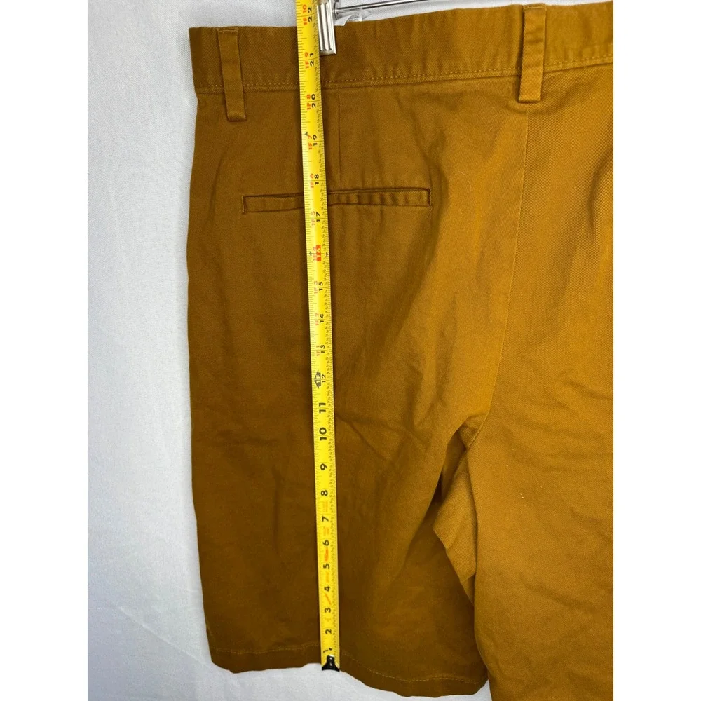 Banana Republic Emerson Shorts Mens 34 Tobacco Brown Chino Cotton Stretch